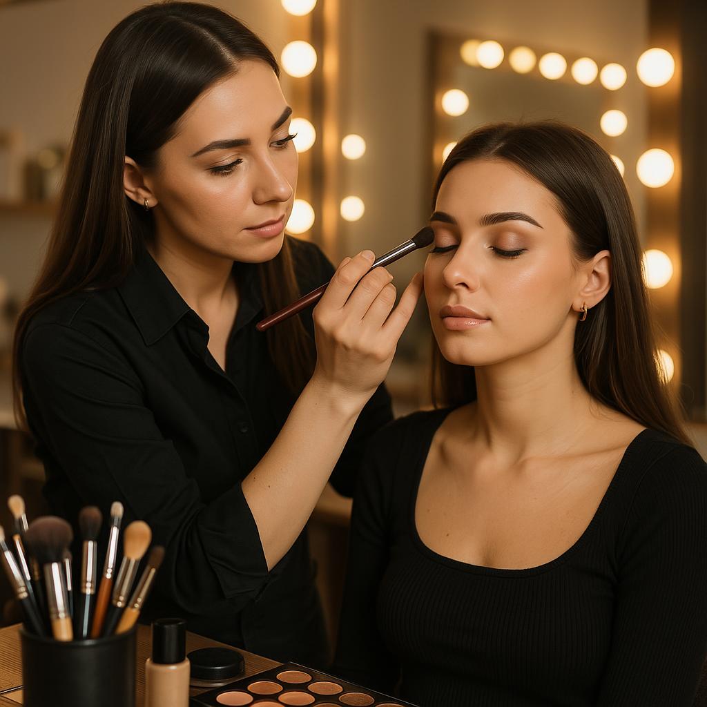 Trabajo profesional de maquillaje